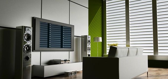 3Cs Audio Visual LLC | living room with a couch a television and speakers