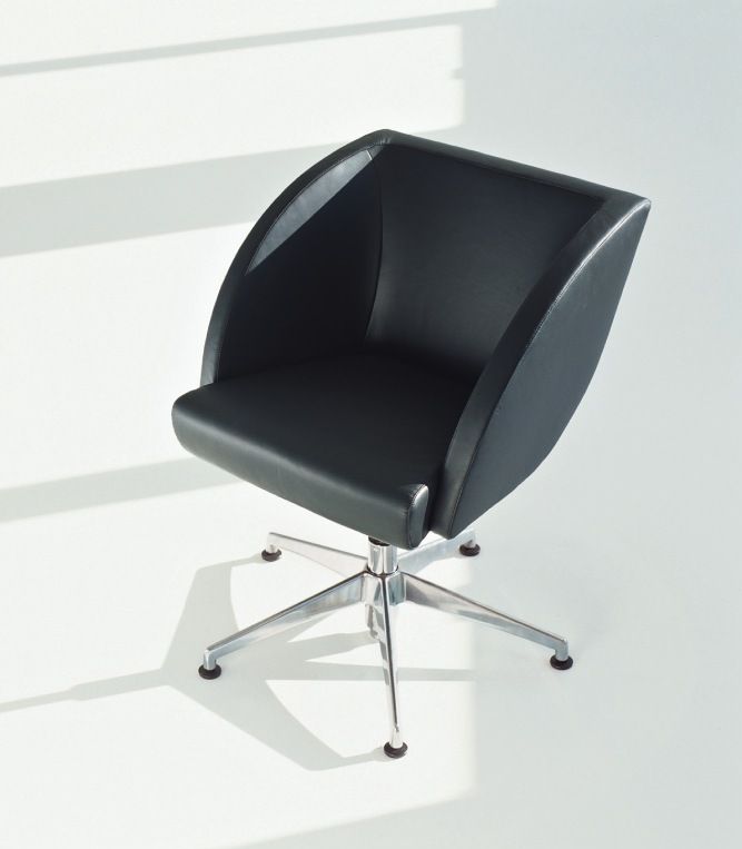 armchair with casters