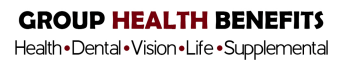 Group health benefits listed: Health, Dental, Vision, Life, Supplemental.