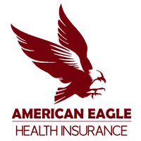 American Eagle Insurance Company American Eagle Health Insurance logo: a maroon eagle in flight with outstretched wings above text.