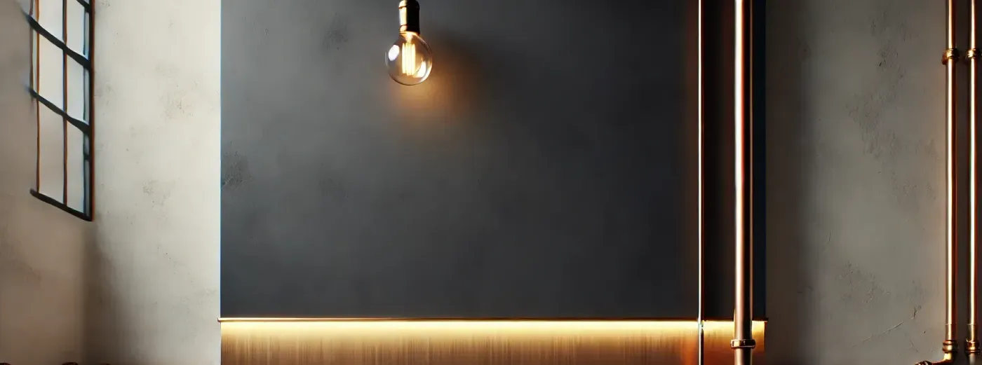There is a light hanging from the ceiling in the bathroom.