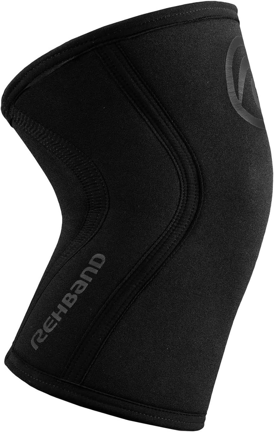 Black Rehband knee sleeve.
