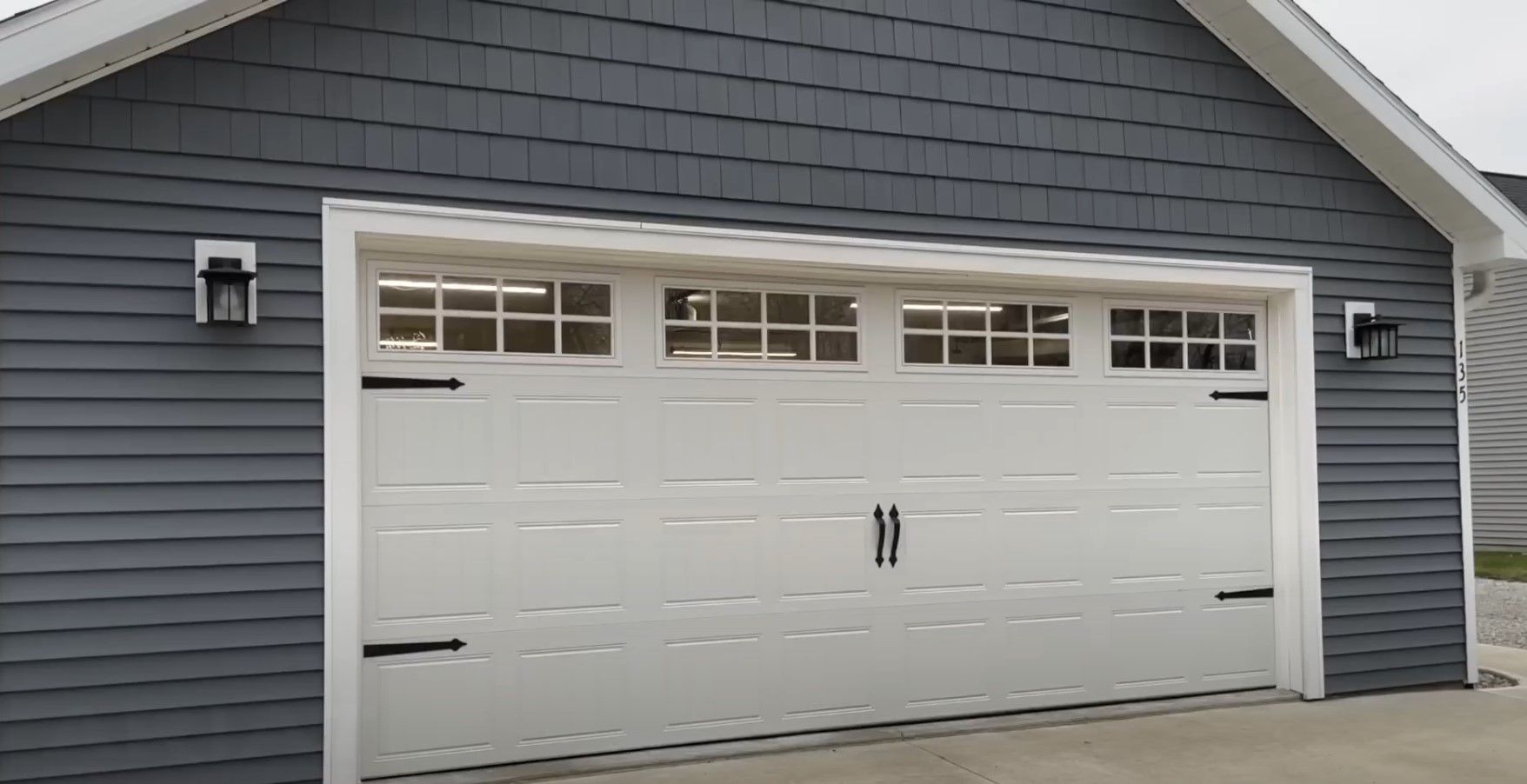 Garage with extra wide double-door