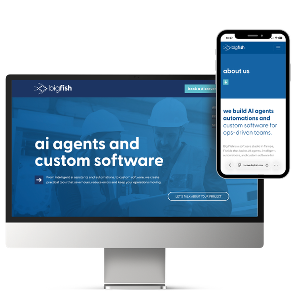 Screenshot of Website Design for Tech Company