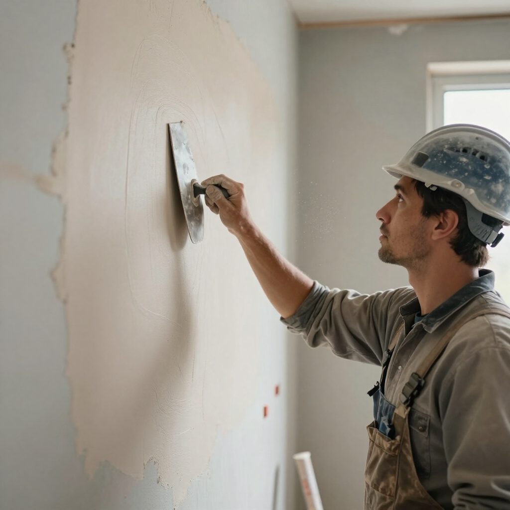 plastering