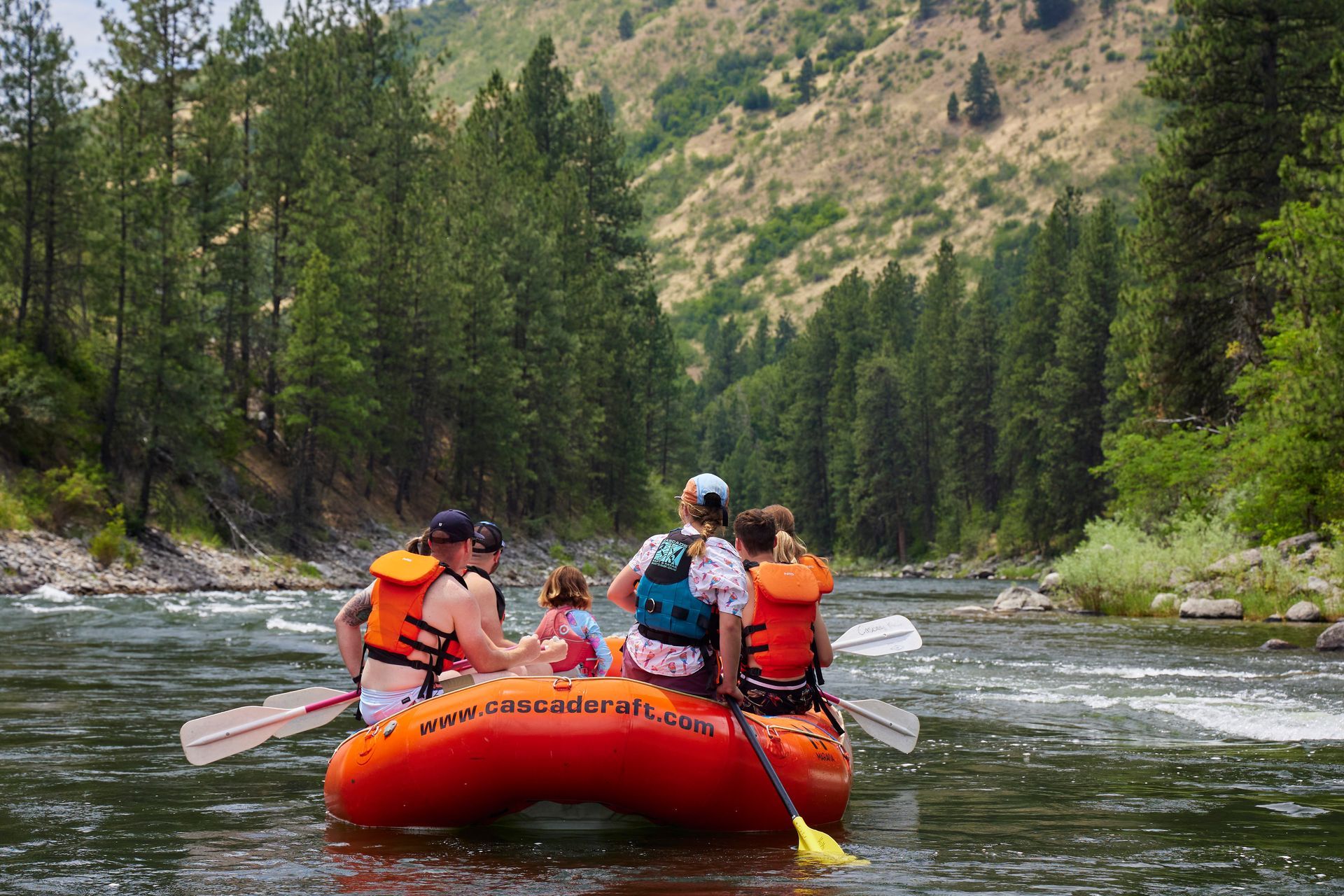 Rafters on the Main Payette in Idaho