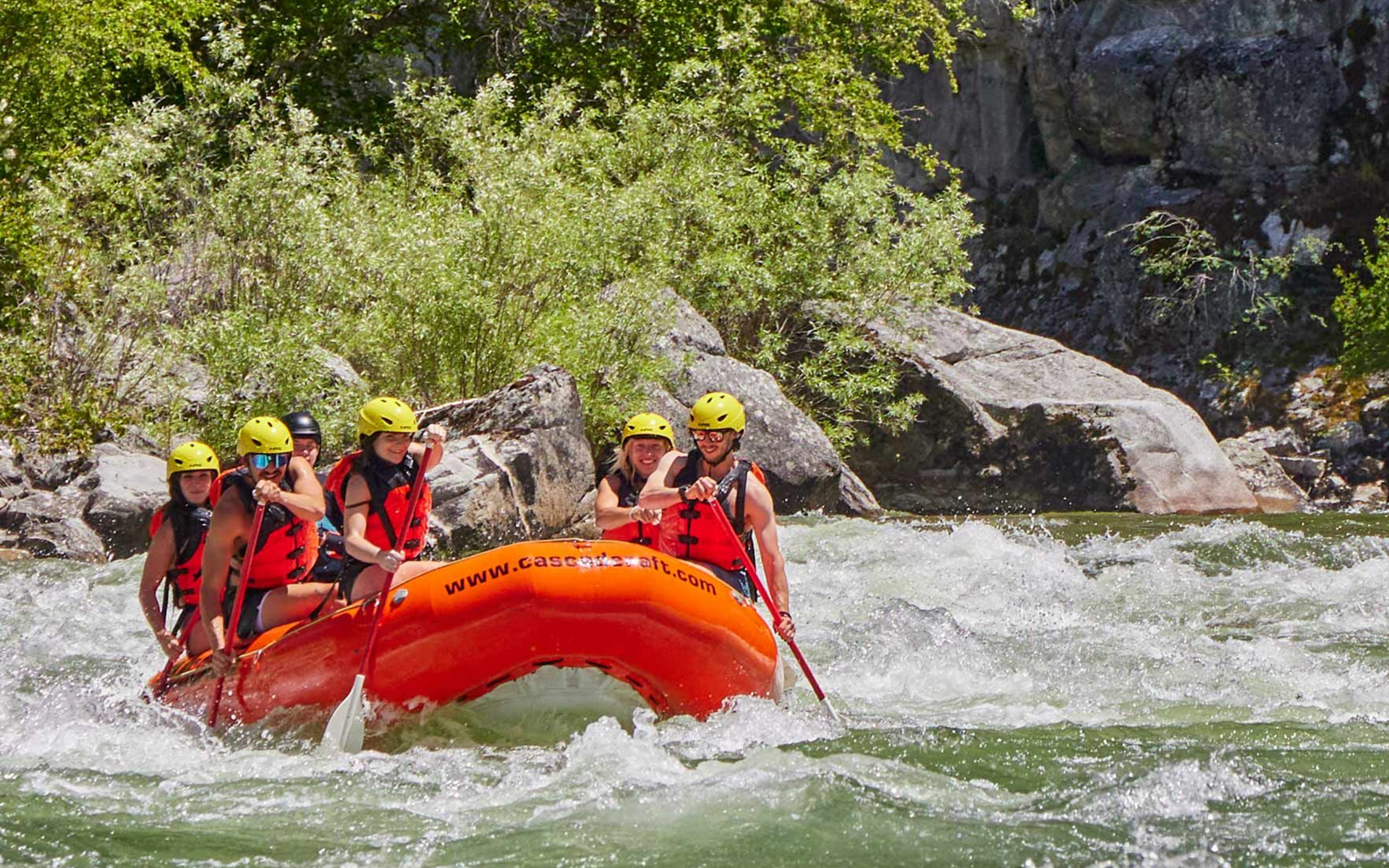 Cascade Raft & Kayak guides and staff on the Payette River in Idaho