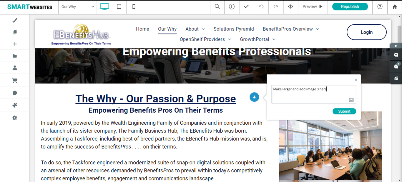 Compete Smart Websites - site example