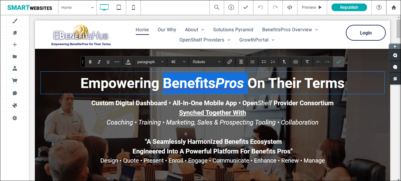A Website Builder You Can Easily Manage and Control