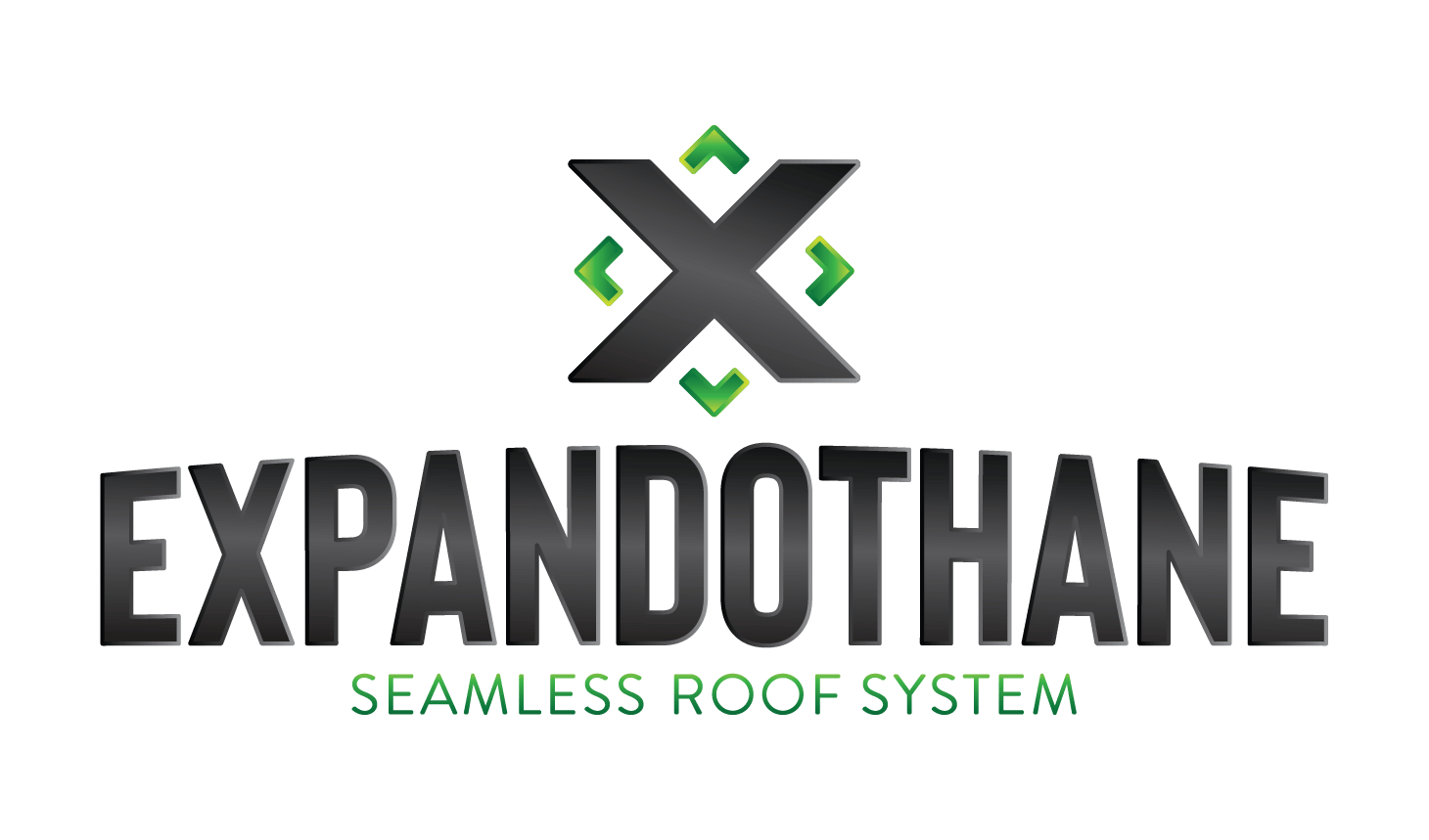 The expandothane logo is a seamless roof system.