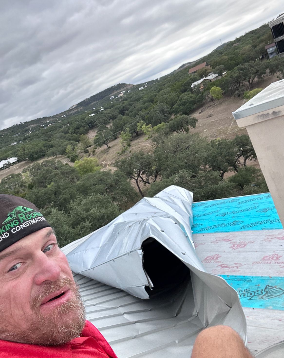 Wind Damage to a Roof - Canyon Lake, Texas - Viking Roofing