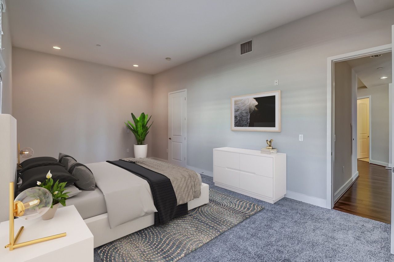 Axis furnished apartment bedroom