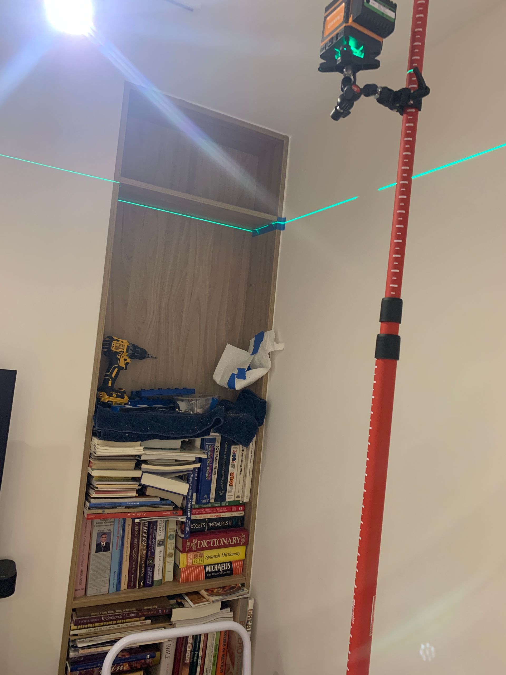 Bookcase and shelf installation in Key Biscayne