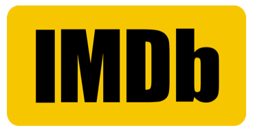 IMDb logo in black on a yellow rounded rectangle background