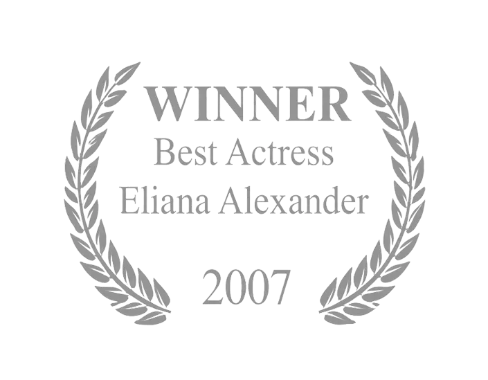 Silver laurel wreath award reading “WINNER Best Actress Eliana Alexander 2007”