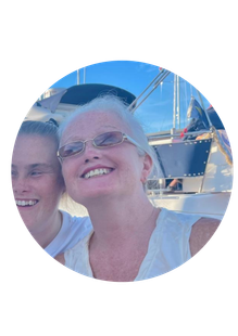 A close up picture of Deborah Implazzi, during Blind Sailing Week A close up picture of Deborah Implazzi, during Blind Sailing Week