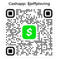 Cash App QR code with green dollar sign icon and text “Cashapp: $jeffploving”