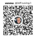 Venmo QR code for @Jeff-Loving-1 with a centered profile photo