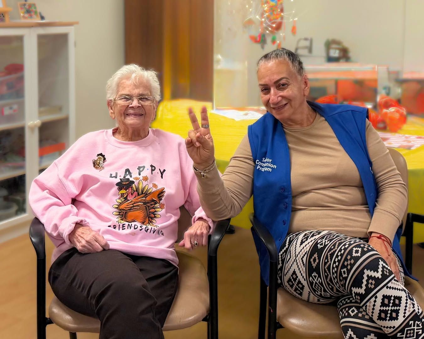 Senior care at home - compassionate caregiver supporting senior
