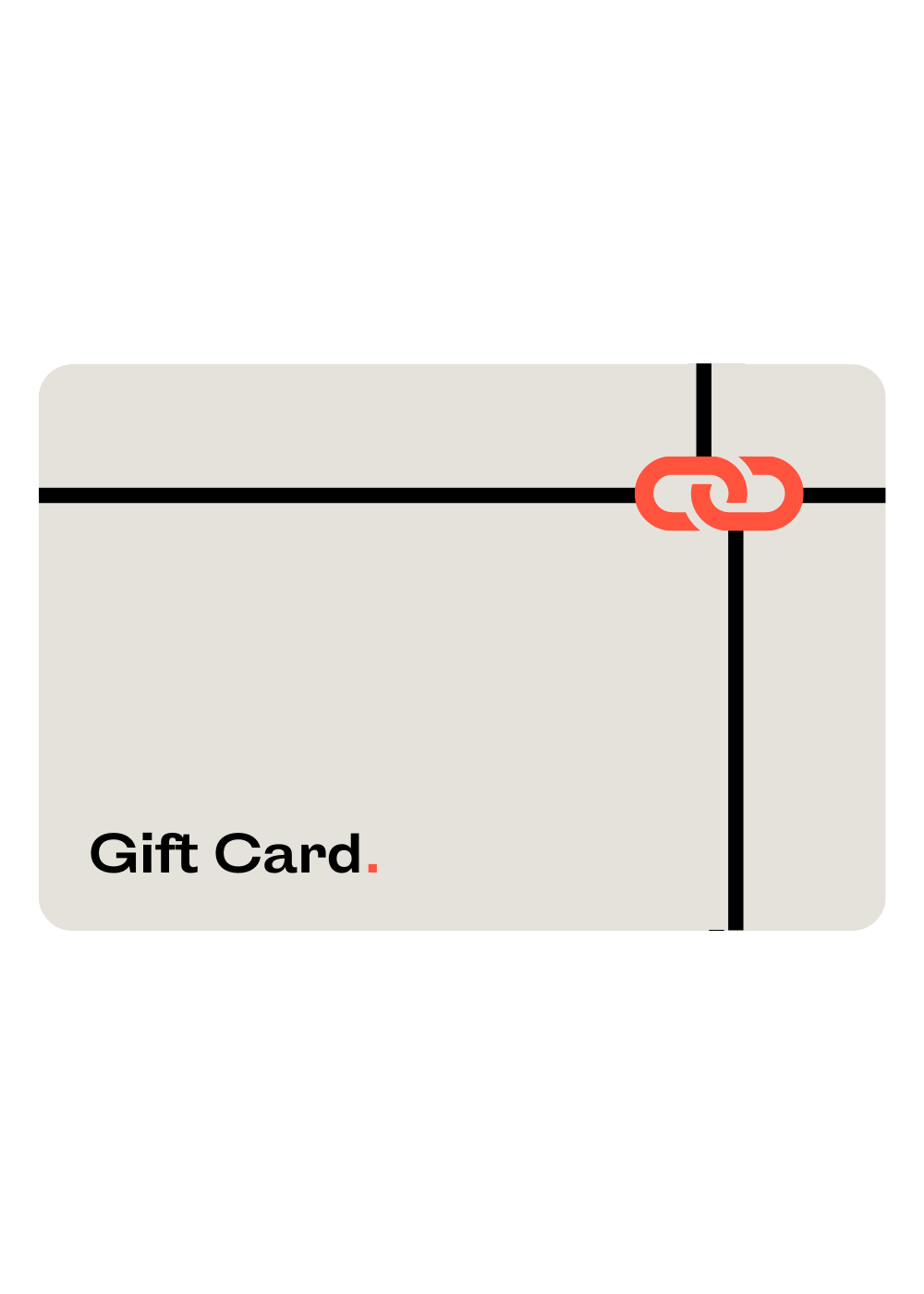 A gift card with a red bow on it.