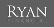 Ryan Financial logo in white text on a dark gray background.