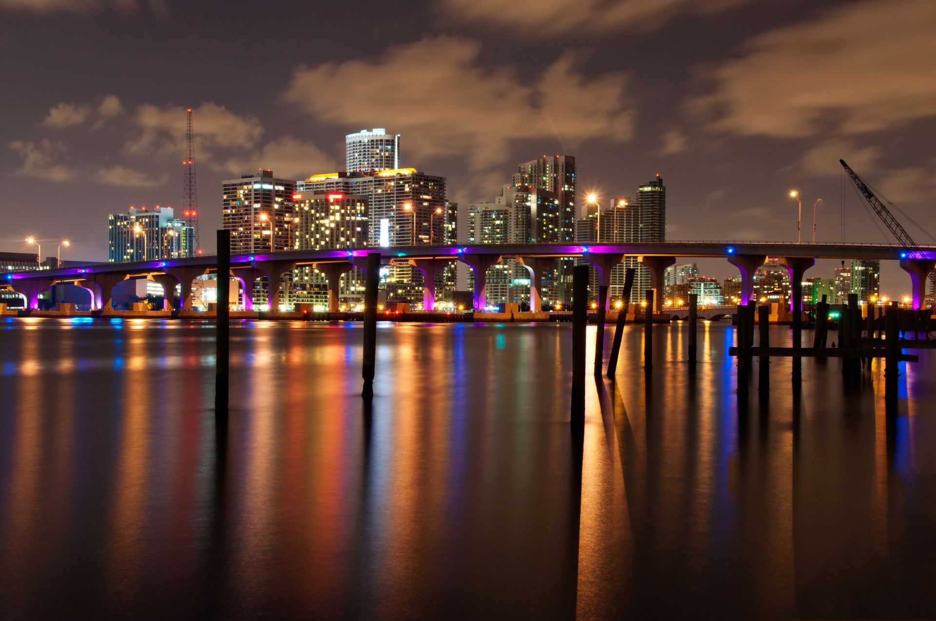 Miami Skyline seen from the Miami Harbor Cruise