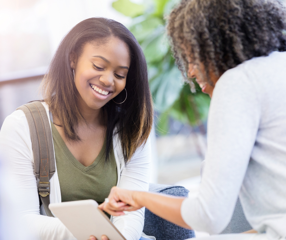 Career Coach helping Counselor find their new job opportunity. Employment Services Orlando