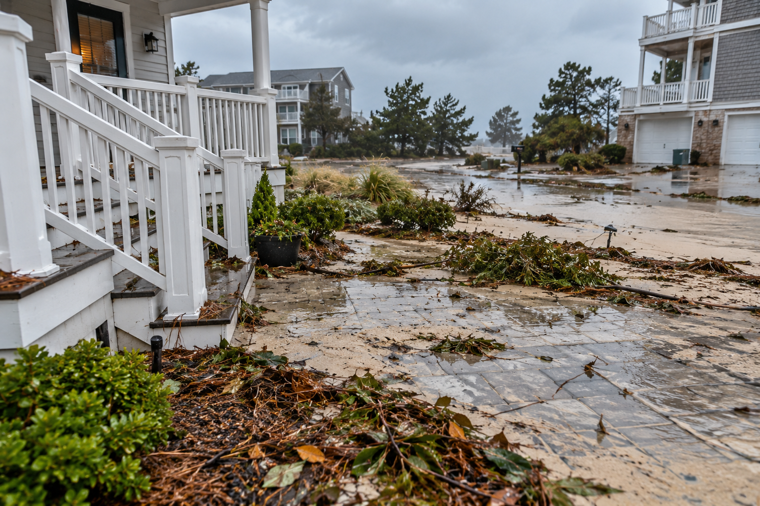 after storm clean up in rehoboth beach delaware