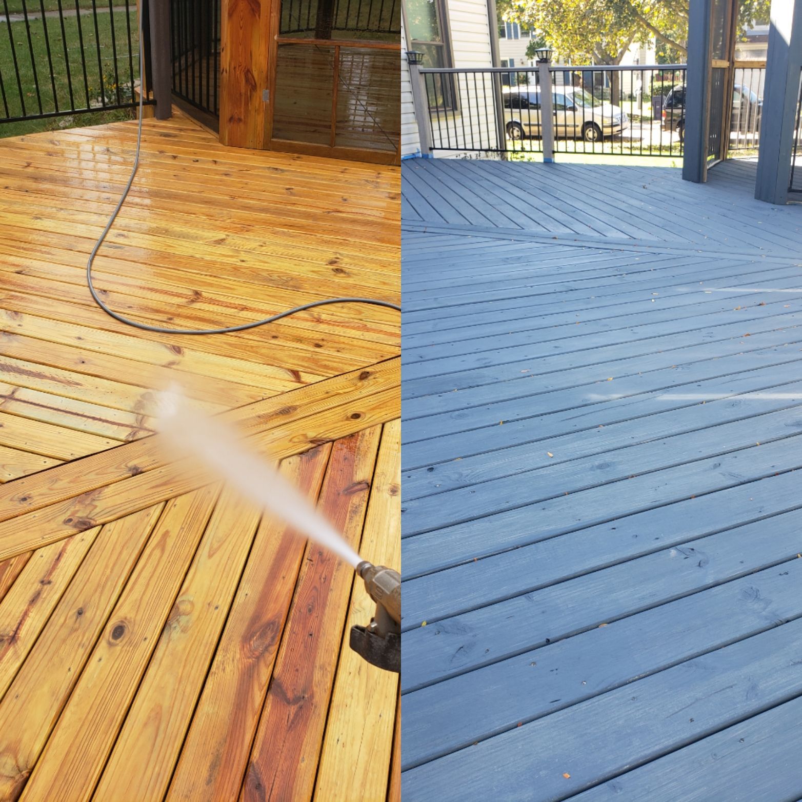 Deck cleaning and power washing milton delaware and sussex county elaware
