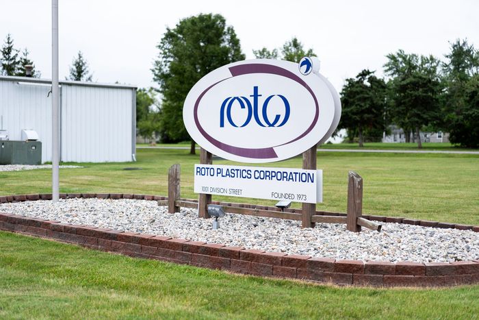 Roto Plastics Sign in Adrian, MI
