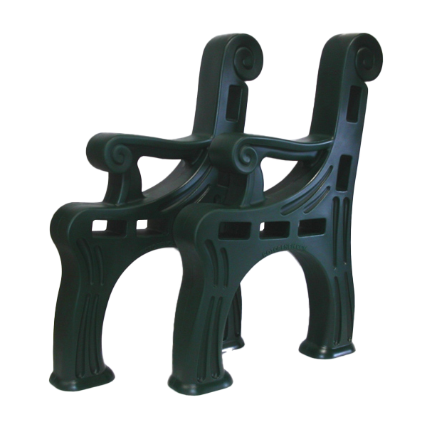 Hunter Green RotoBench, Product Made by Roto Plastics in Adrian, MI