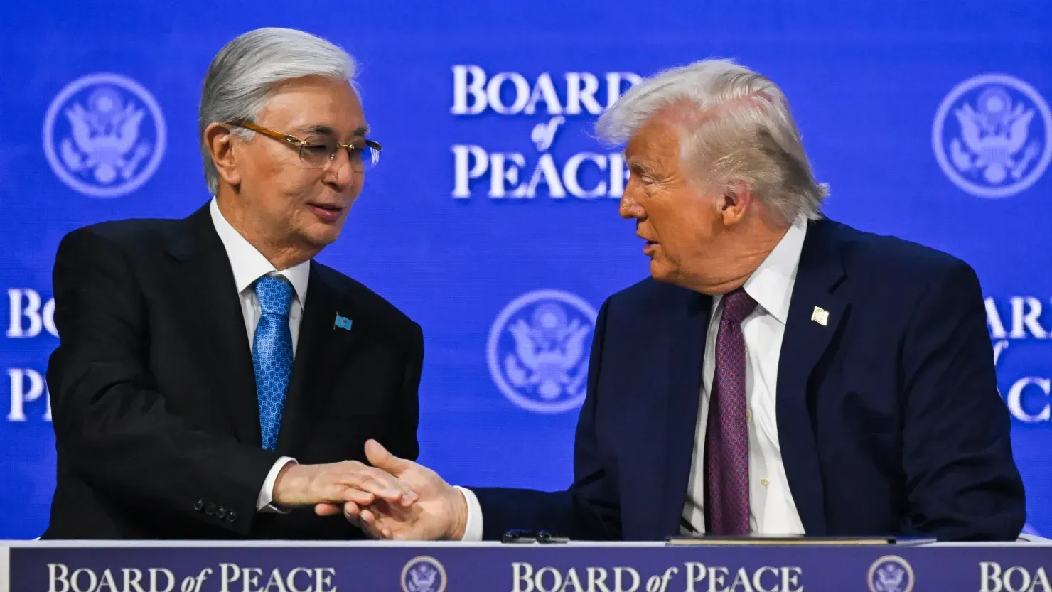 image of Trump and Tokayev
