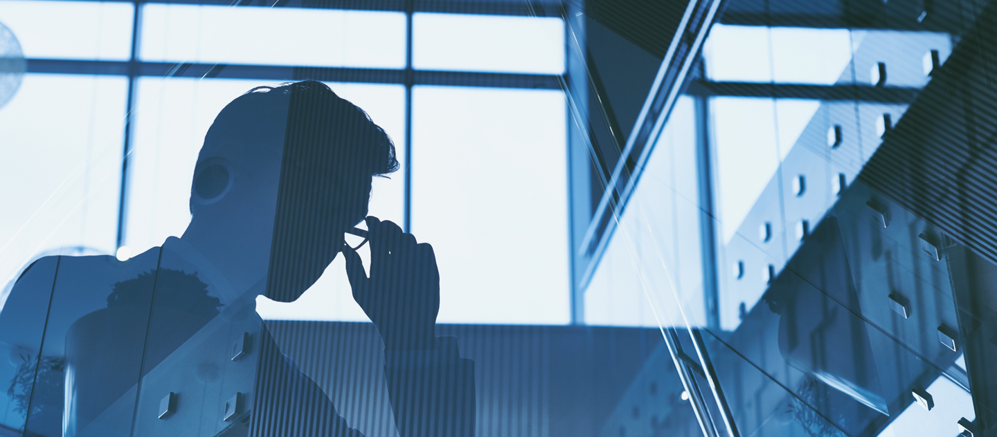 Image of a person working in an office