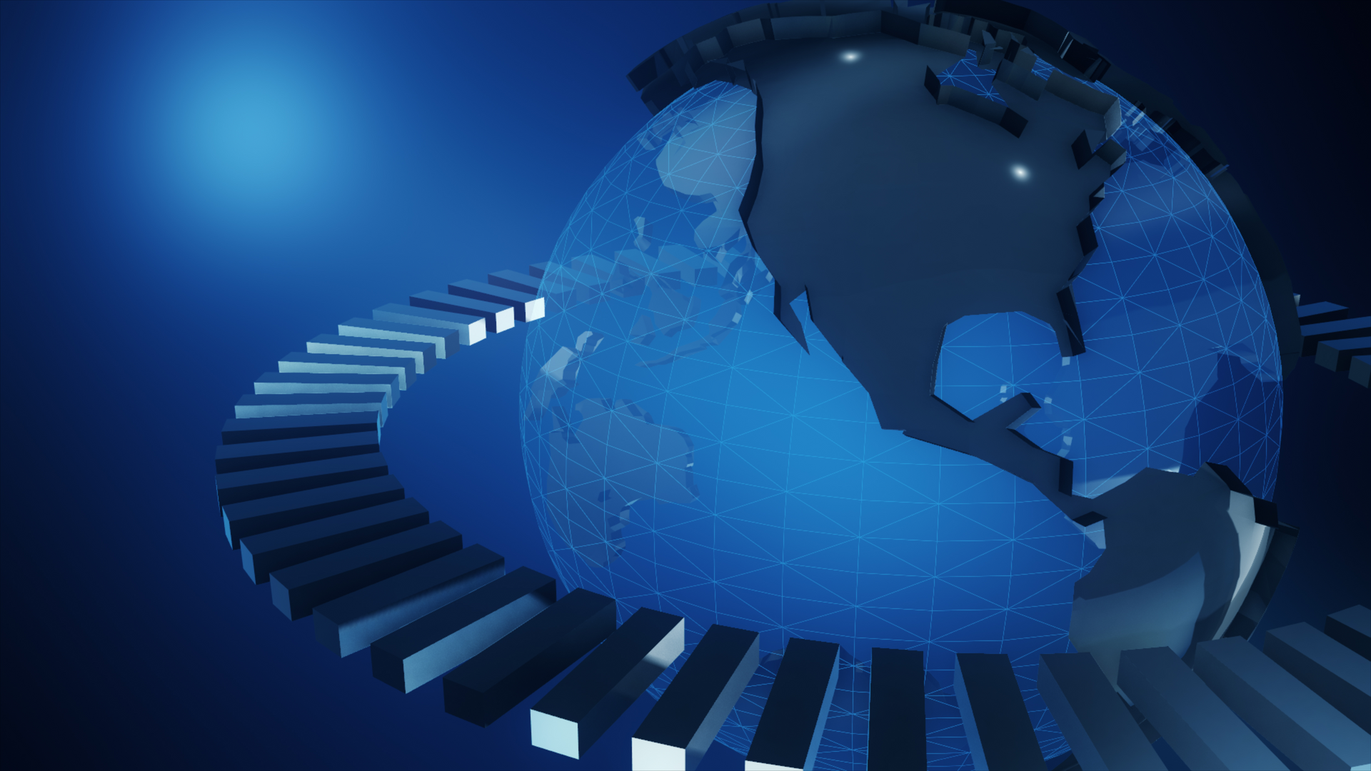 Image of blue globe