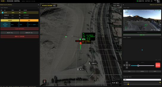 image of drone screen