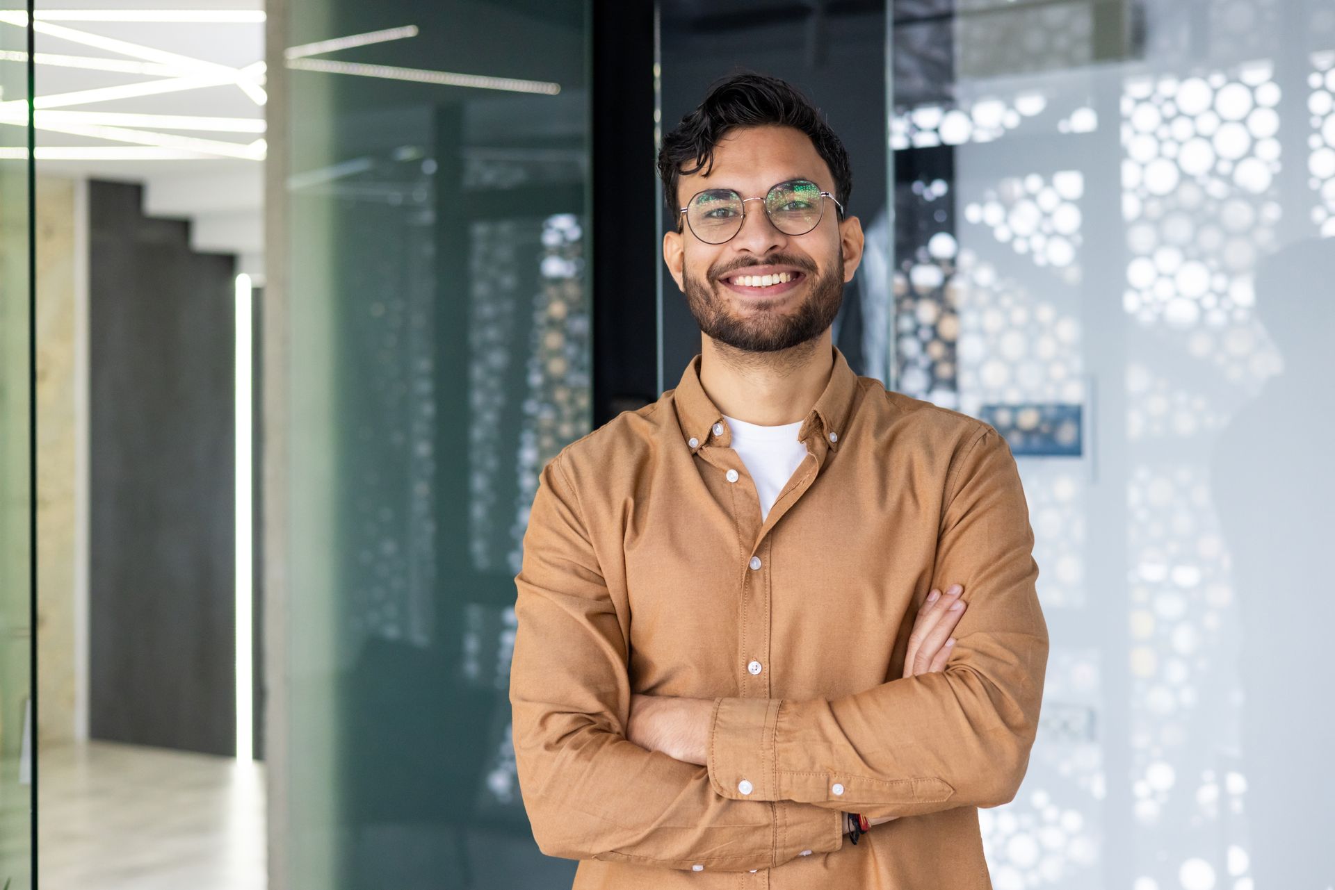 man wearing eyeglasses