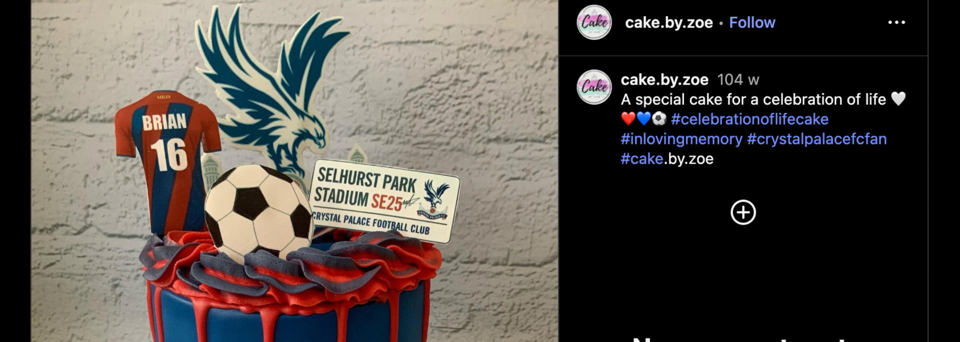 Picture of Football-themed cake.