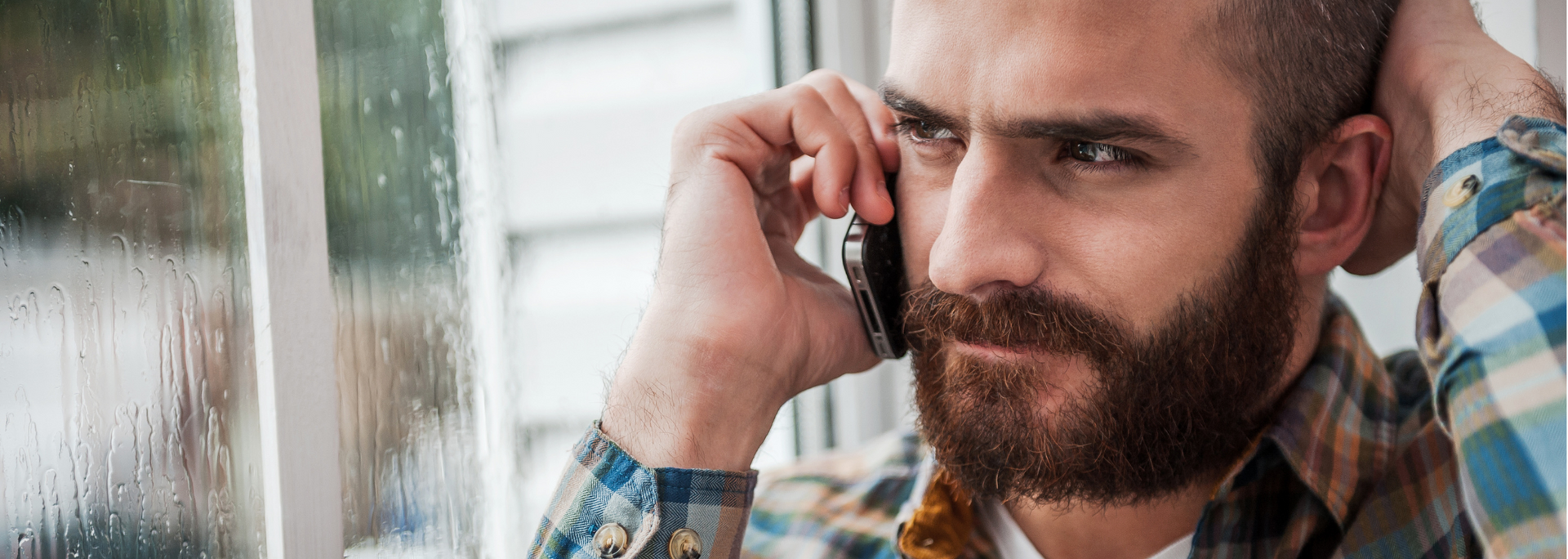 Picture of a person on the phone. Picture of a person on the phone.