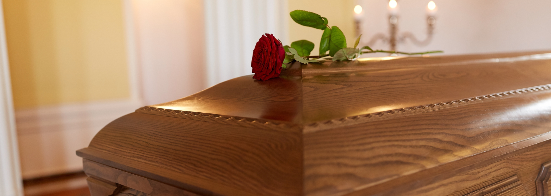 Picture of a coffin. 