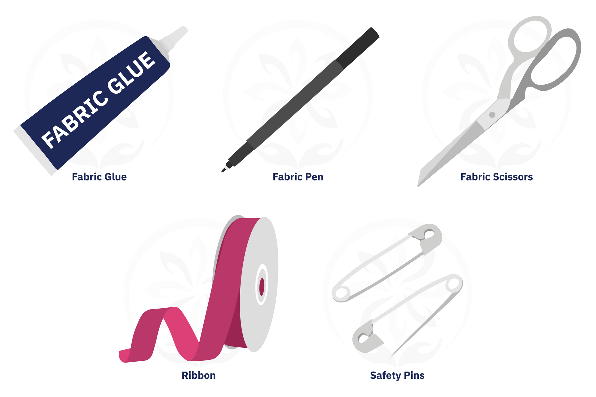 Picture of ribbon materials needed. Picture of ribbon materials needed.