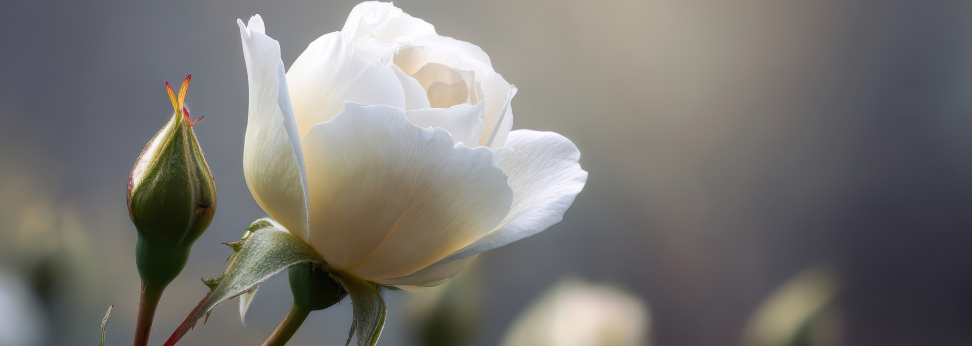 Picture of a white rose. Picture of a white rose.