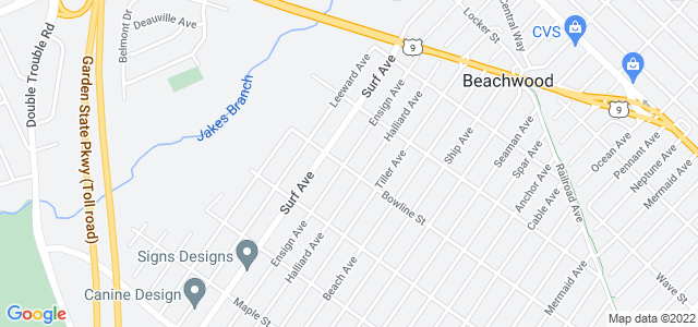 Map of business location