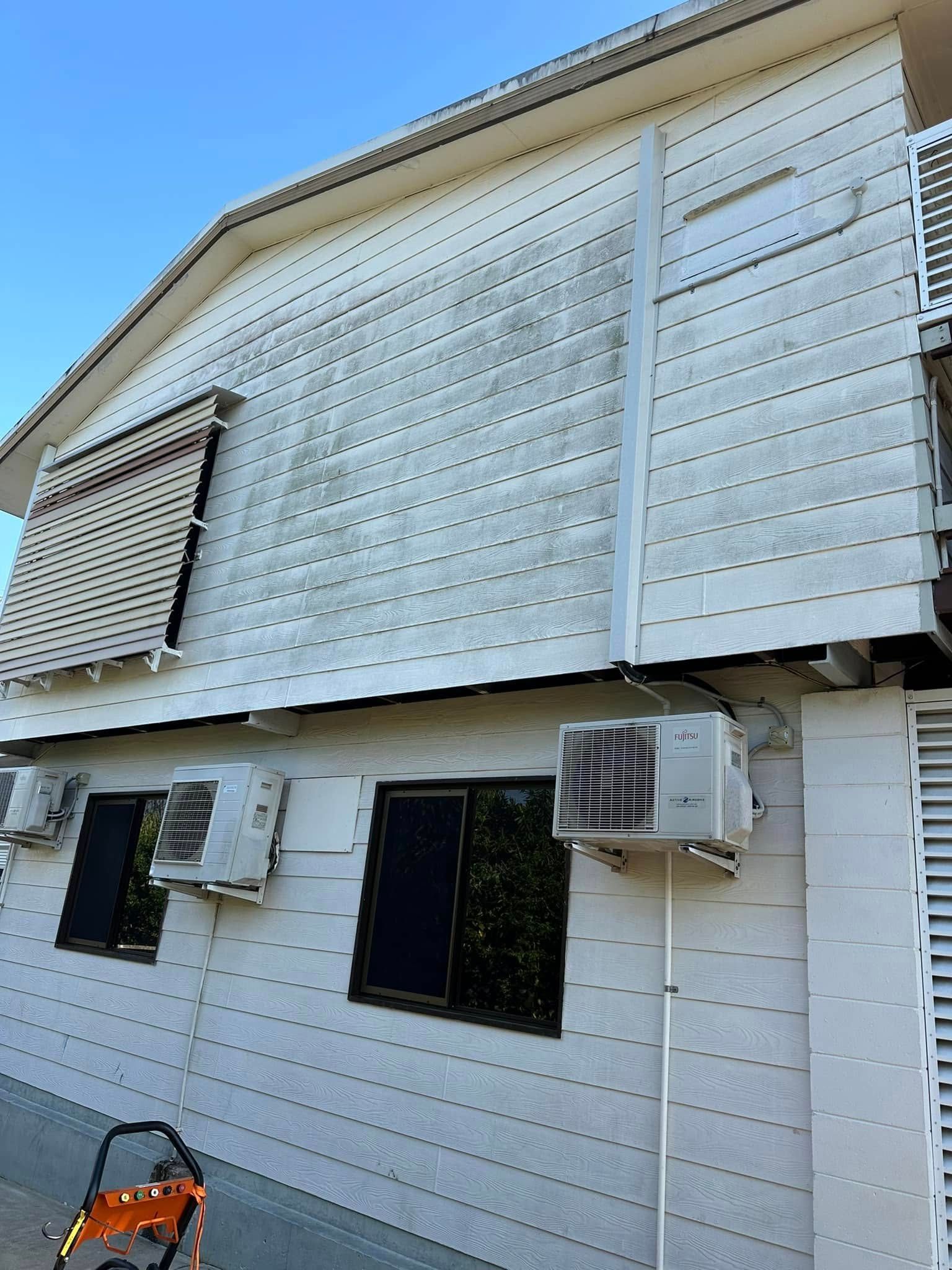 White House Exterior With Stained Siding — I Do It All in Caloundra, QLD