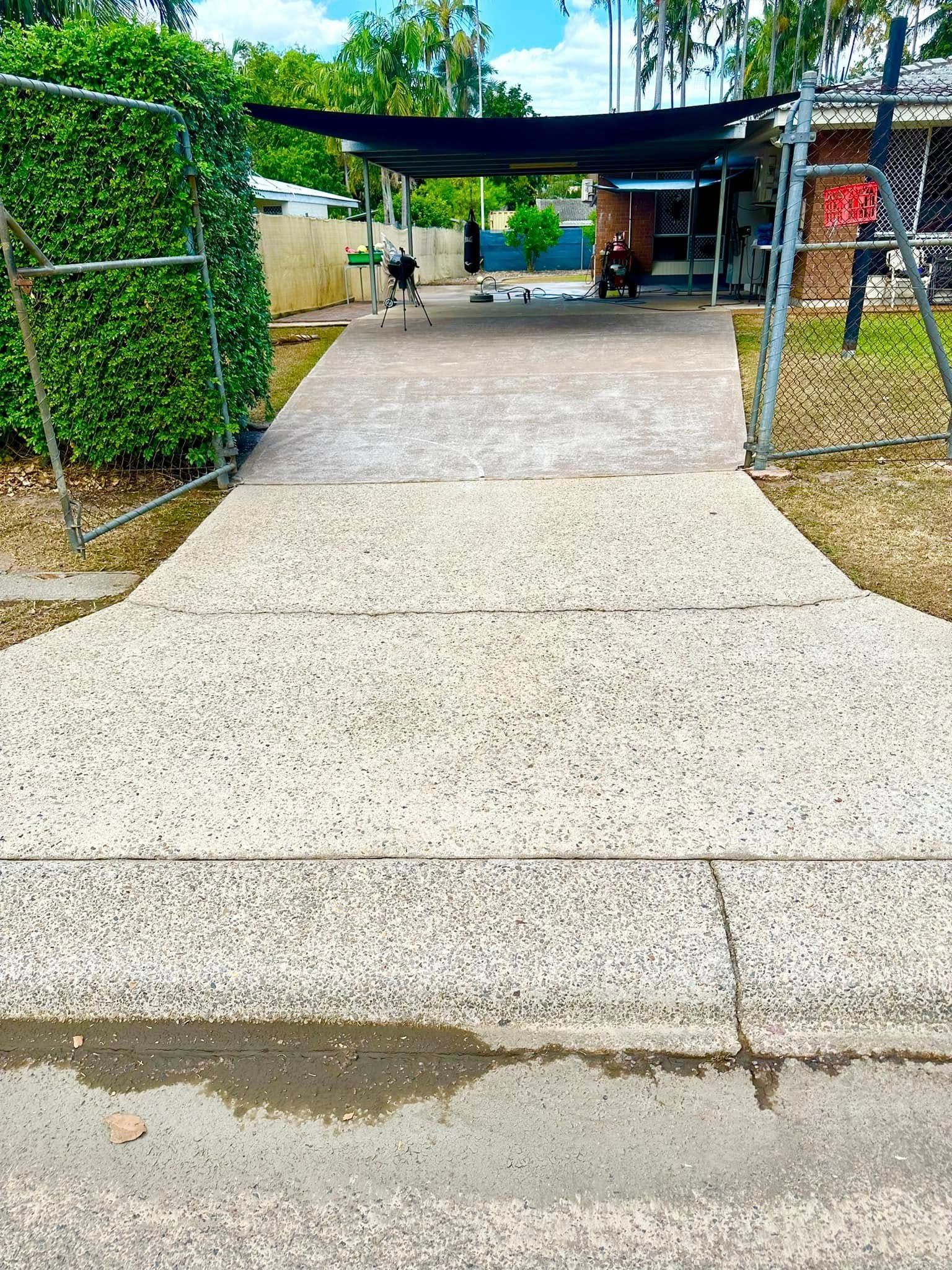 Gated Walkway With Gravel Path, Green Hedges — I Do It All in Caloundra, QLD