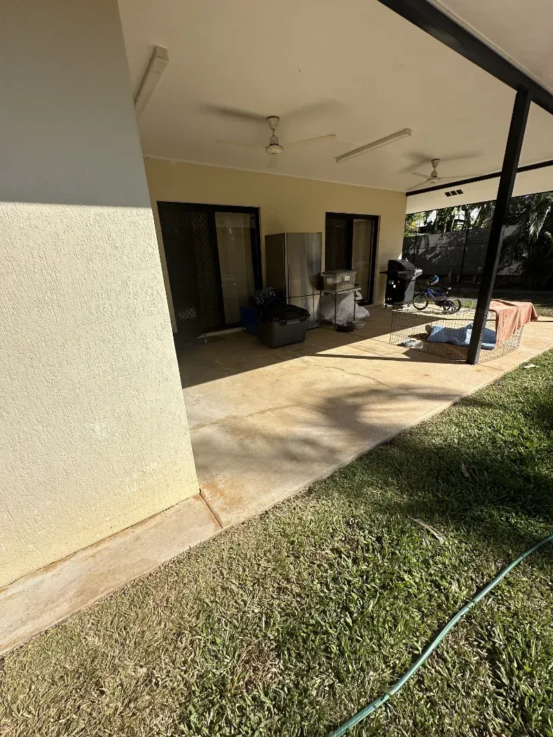 Shaded Patio With Two Ceiling Fans — I Do It All in Noosa, QLD