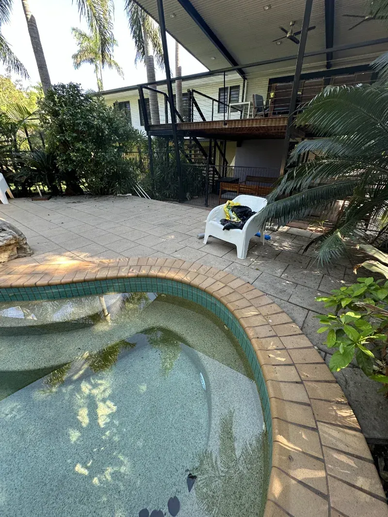 Backyard Swimming Pool With Brick Coping — I Do It All in Maroochydore, QLD