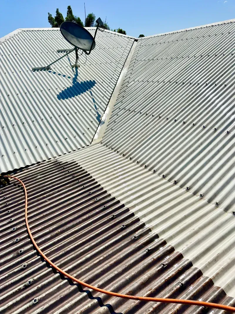 Corrugated Metal Roof With a Satellite Dish — I Do It All in Caloundra, QLD