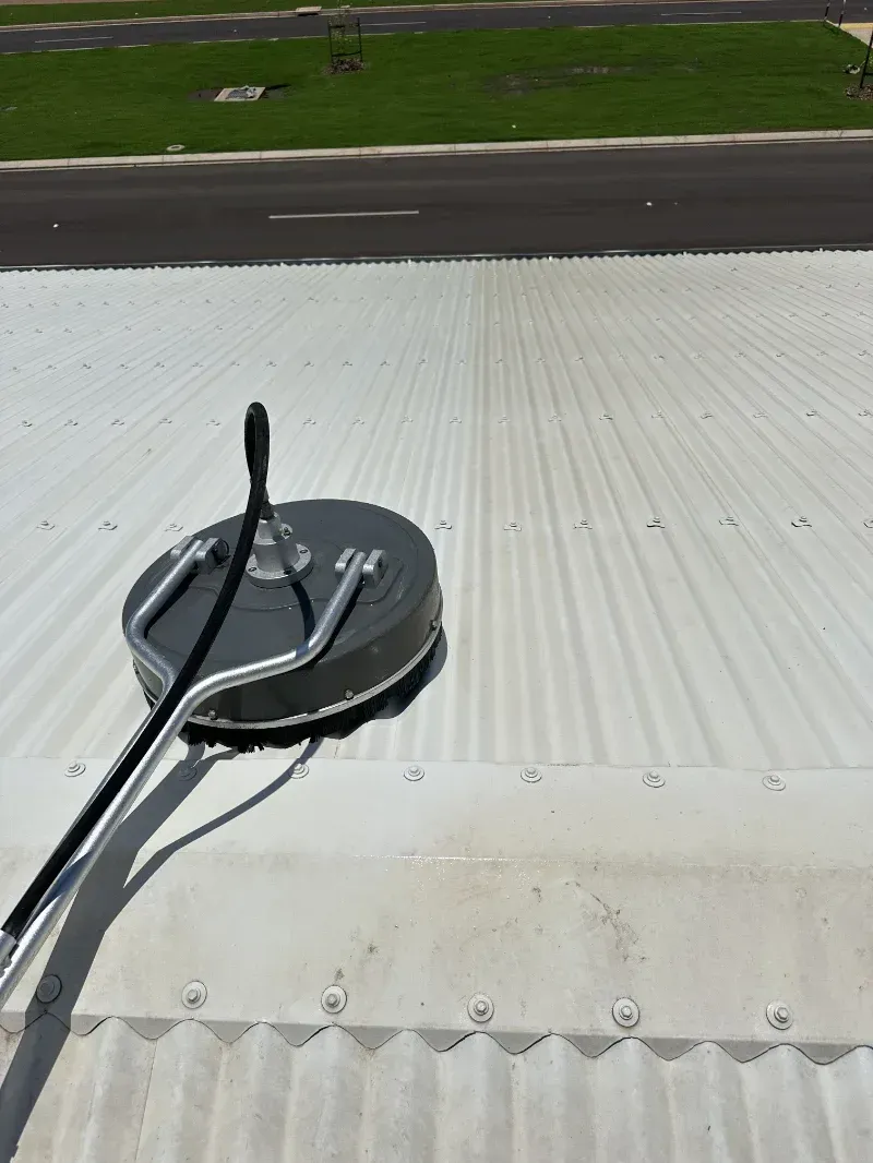 Surface Cleaner Tool is Being Used to Power Wash a Dirty — I Do It All in Montville, QLD