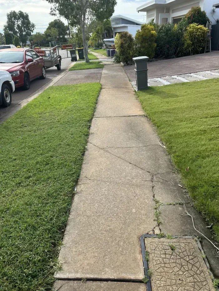 Concrete Sidewalk Stretches Into the Distance — I Do It All in Montville, QLD