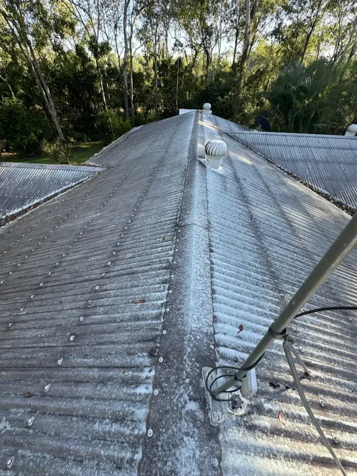 Corroded Metal Roof with A Ridge Vent — I Do It All in Caloundra, QLD